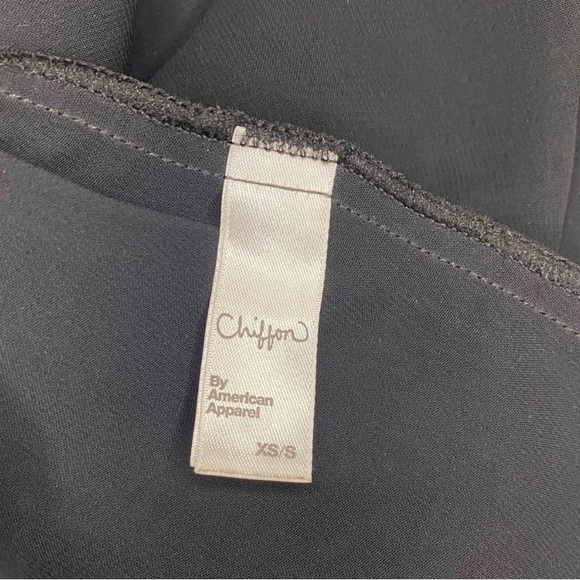 American Apparel Chiffon Circle Skirt Black - Picture 3 of 8